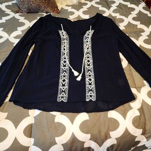 Womens Black Tunic Size Medium